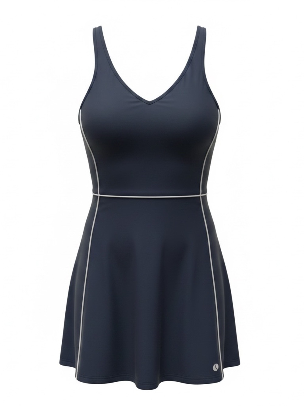Björn Borg Ace V Tennis Dress XS Navy White Piping Athletic Padel